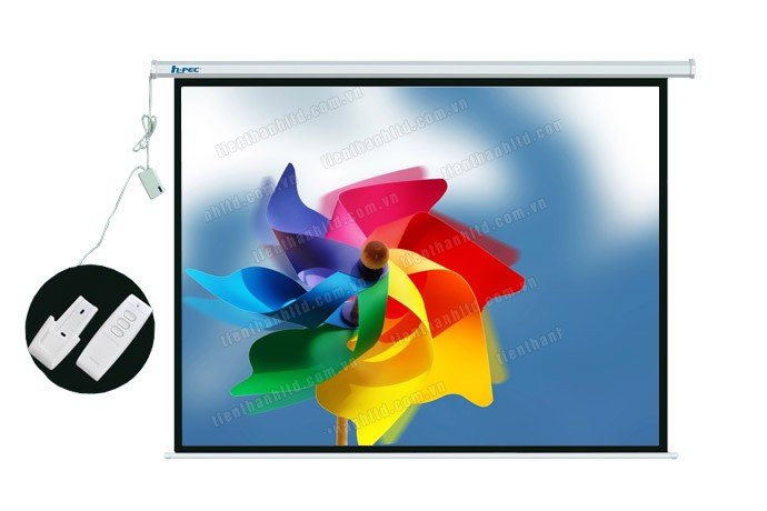 Màn chiếu điện treo tường Hpec