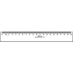 Thước kẻ Mica 20cm Deli 6220