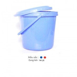 Xô nhựa 14L có nắp