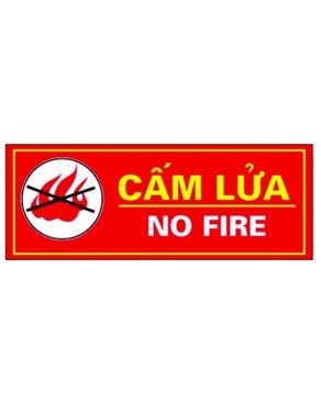 Biển báo Cấm lửa