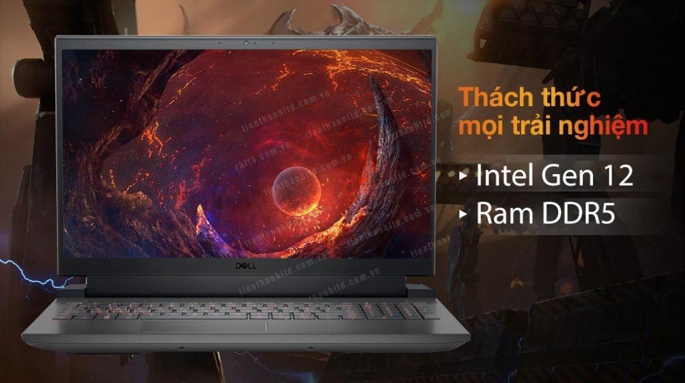 Laptop  Dell Gaming G15 - 5520 (NK_ Xám), vỏ hợp kim