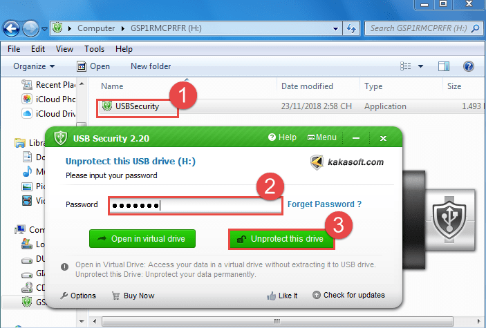 dat mat khau cho usb 10