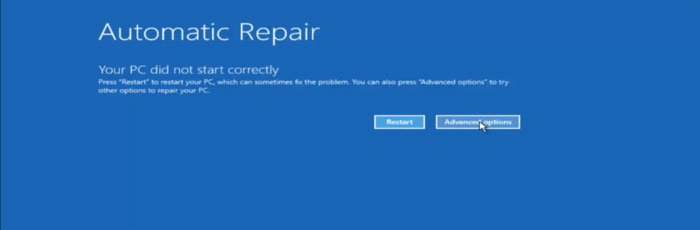 loi automatic repair win 10