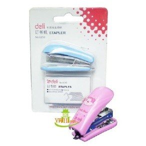 Dập ghim (Bấm kim) Deli số 10#mini + lõi ghim 253