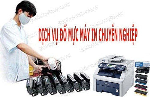 Đổ mực in, bơm mực in