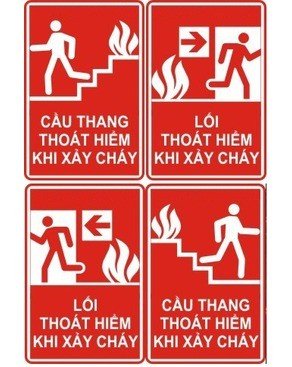 Biển báo thoát hiểm khi cháy